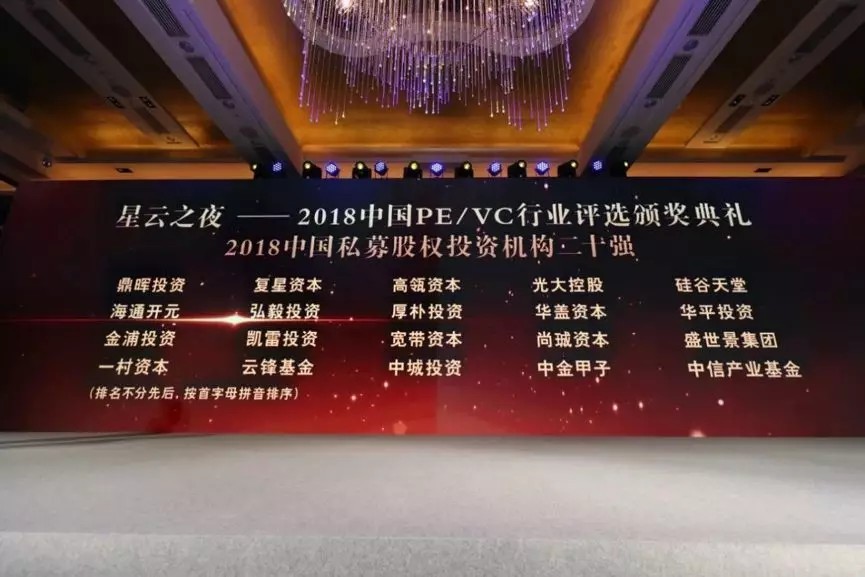 【動(dòng)態(tài)新聞】硅谷天堂連續(xù)三年獲評(píng)中國(guó)PE/VC行業(yè)二十強(qiáng)